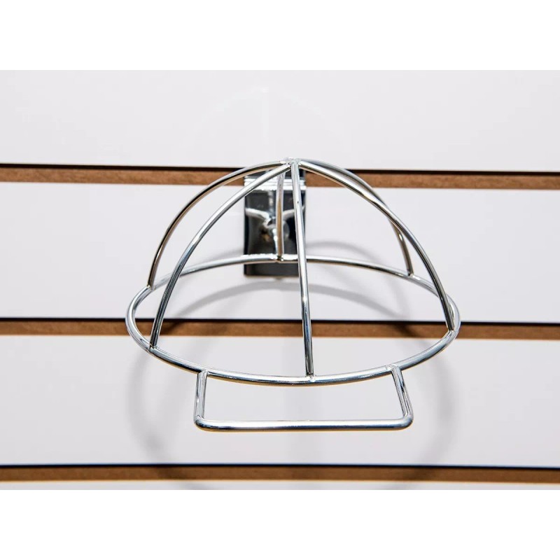 Exhivit Gancho Exhibidor Porta Gorra Cromo P/ Panel 12 Piezas