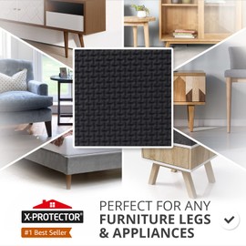 X-PROTECTOR Non Slip Furniture Pads – 12 Premium Furniture Grippers 3"! Best SelfAdhesive Rubber Feet Furniture Feet – Ideal Non Skid Furniture Pad Floor Protectors – Keep Furniture in Place!