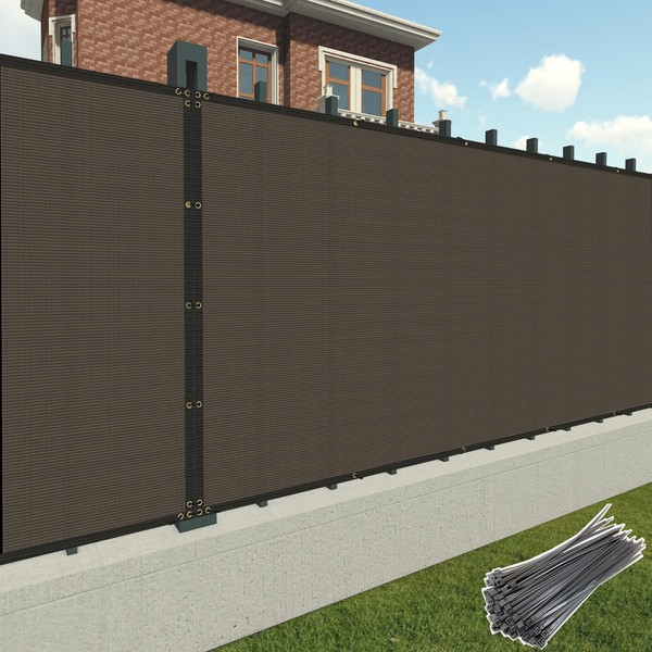 Patio Paradise 4' x 36' Brown Privacy Fence Screen Heavy