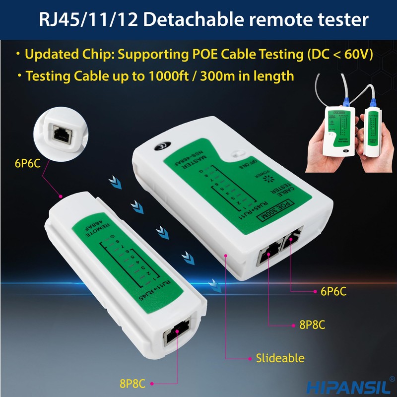 RJ45 Crimp Tool, Ethernet Crimper Tool Kit With CARRYING CASE,