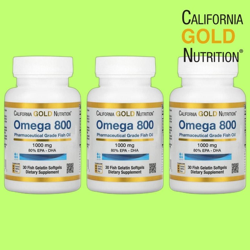 Omega 800 Ultra Highly Concentrated Omega 3 Fish Oil 30