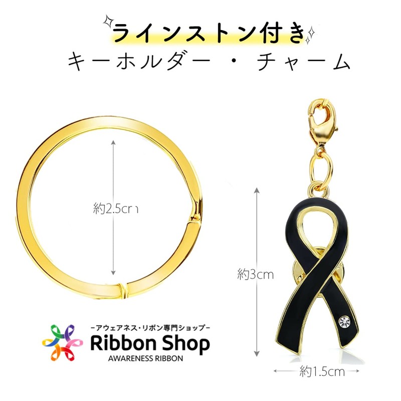 Awareness Ribbon Keychain Charm - SDGs Awareness Ribbon with Lobster