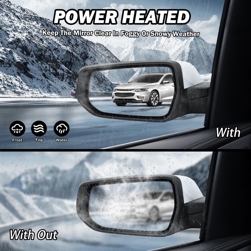 MOFOAP Driver Side View Mirror Compatible with 2016 2017 2018