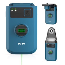 Rimbaly DC30 5-in-1 Laser Spirit Level with Drilling Dust Collector, Vacuum Fixation, 360° Level & Mounting Bracket for Leveling Devices, Precise Alignment & Dust-free Drilling