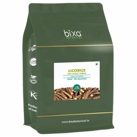 bixa BOTANICAL Licorice/Mulethi (Glycyrrhiza glabra) Dry Extract - 20% Glycyrrhizin by Gravimetry | Pack of 1