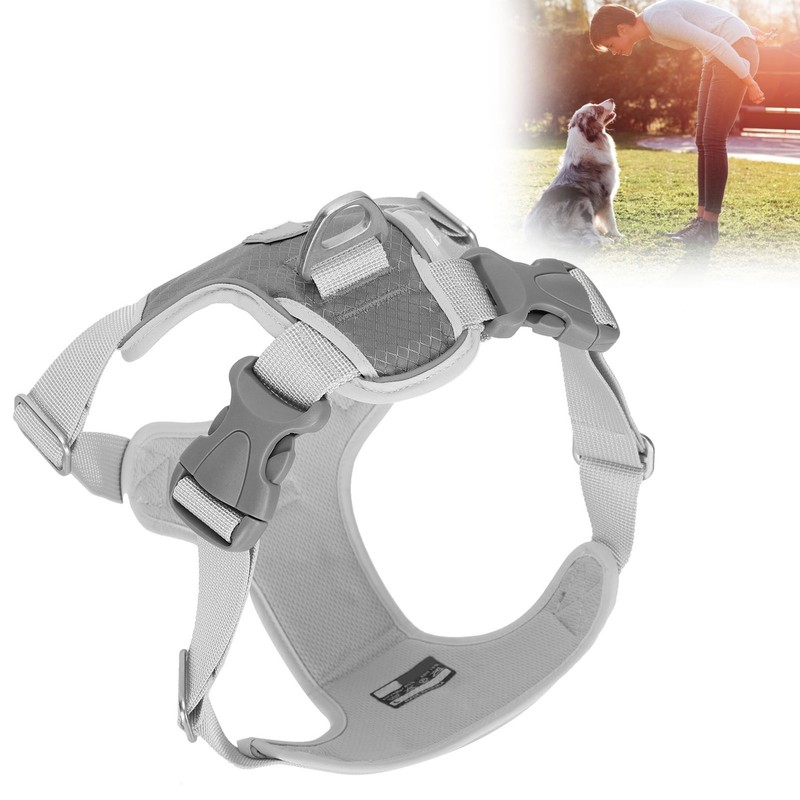 Pet Leash Vest Reflective Stripe Harness Adjustable Oxford Cloth Cat