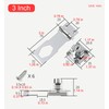 I-EASYDWW, Keyed Hasp Locks, 3 Inch, Twist Knob Keyed Locking
