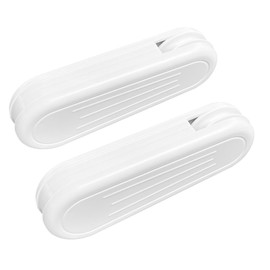 HASAYAKI Curtain Cord Weights, 2-Pack Plastic Pull String Pendants for Vertical Blind and Drapes - White