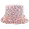 MESU Sequin Bucket Hat Shiny Bling Sun Hats Glitter for