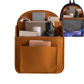 Backpack Organizer Insert,Backpack Insert Felt Storage Bag - Travel Rucksack Insert, Backpack Organizer Liner with Multi-Pocket for Rucksack Shoulder Bag
