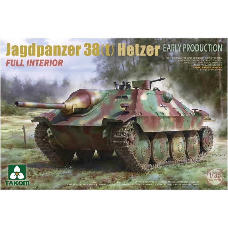 Tacom TKO2170 1/35 German Army Type 38 Light Destroyer Tank,