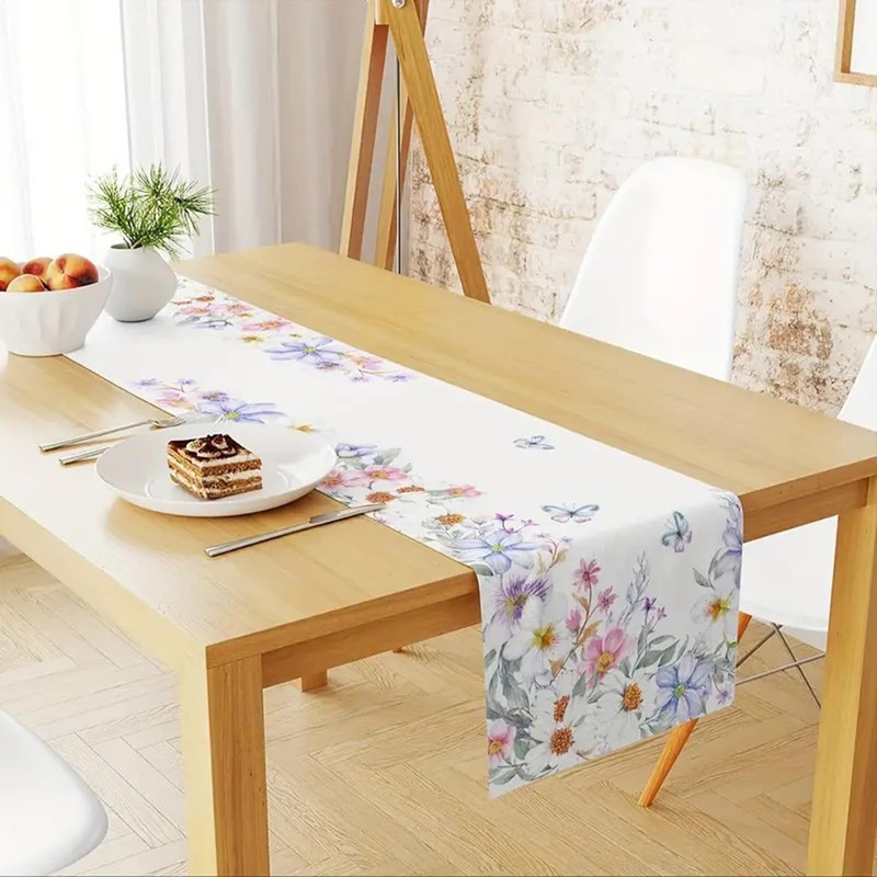Floral Table Runner Perfect for Memorial Day, Spring Holidays, Easter