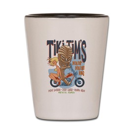 CafePress Bikin' Bikini BBQ Unique and Funny Shot Glass