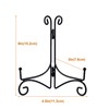 HOPEME 6 Inch Plate Stands For Display, Collapsible Metal Plate