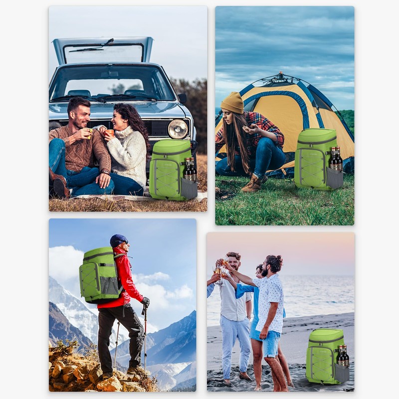 Maelstrom Cooler Backpack,50 Can Backpack Cooler Leakproof,Insulated Soft Cooler Bag,Camping