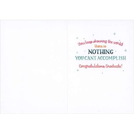 RSVP She Believed She Could : R.S. Grey Quote Graduation Congratulations Card for Her : Girl : Woman