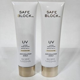 MISSHA Safe Block RX Cover Tone Up Sun 50ml x 2 (AD) / MISSHA 미샤 세이프 블록 RX 커버 톤업 선 50ml 2개 (AD)