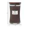 WoodWick Large Hourglass Driftwood Candle 22 Oz Natural Wooden Wick
