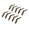 Dophee 10Pcs 1.77" x 0.39" Antique Brass Drawer Pull Handles