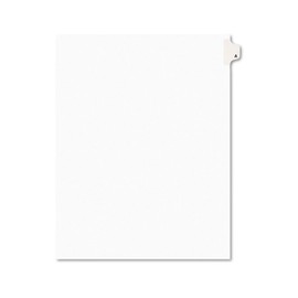 Avery 01401 Exhibit Side Tab Divider, Printed: A, Letter Size, White, 25/Pack