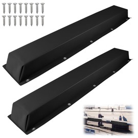 ORLANG 36" Dock Bumpers,PVC Dock Fenders with Stainless Steel Screws,Boat Dock Guards,Dock Post Bumper for Docking Edges, Piling, Vertical Poles, Horizontal Decks or Piers(Black/2Pack)