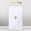 GearIT 4-Pack Coax/Coaxial F-Type Wall Plate, Single Gang for TV