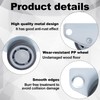 Deozu 1 Pcs Side Mount Caster Wheels, Low Profile Casters,