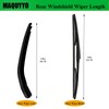 Rear Windshield Wiper Arm Blade Set Replacement for Toyota Prius