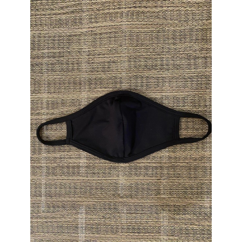 Black Cloth Face Mask Washable Reusable Made In USA -