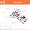 TOUCH Cabinet Hinges, Soft Close Cabinet Hinges (1 Pair, 2
