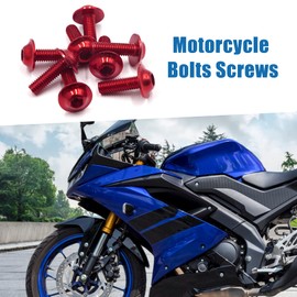 A ABSOPRO M6 x 20mm Motorcycle License Plates Fairing Bolts Screws (Set of 8)