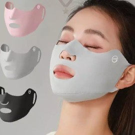 자외선 차단 얼굴 가리개 눈밑 햇빛 보호 마스크 골프 러닝 스포츠 여름 야외 [블랙] UV Protection Face Cover Eye Shade Sunlight Shield Mask Golf Running Sports Summer Outdoor [Black]