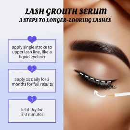 Set De Sérum Para Estimular Crecimiento De Pestañas Y Cejas