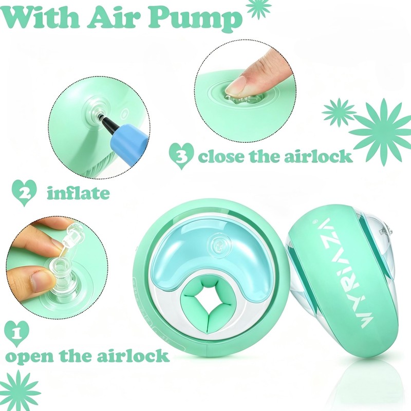 WYRIAZA Braccioli Bambini 1-6 anni Braccioli Bambini con 3 Airbag