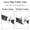 Inside Pipe Cutter with 4 Sizes Saw Blades, Plumbing Fitting