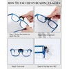Copkim 6 Pairs Clip On Reading Glasses Flip up Magnifying