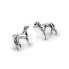 HENRYKA Greyhound Whippet Dog Stud Earrings in 925 Sterling Silver
