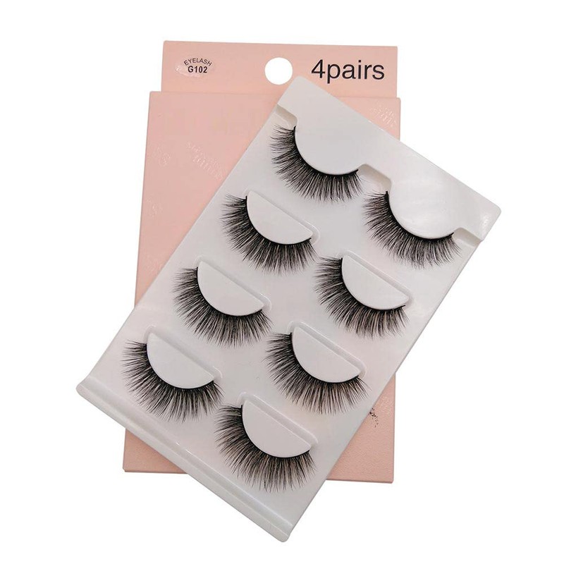 Matsudaya (G102) 4 Pairs False Eyelashes, G1 Series, Eyelashes, Super