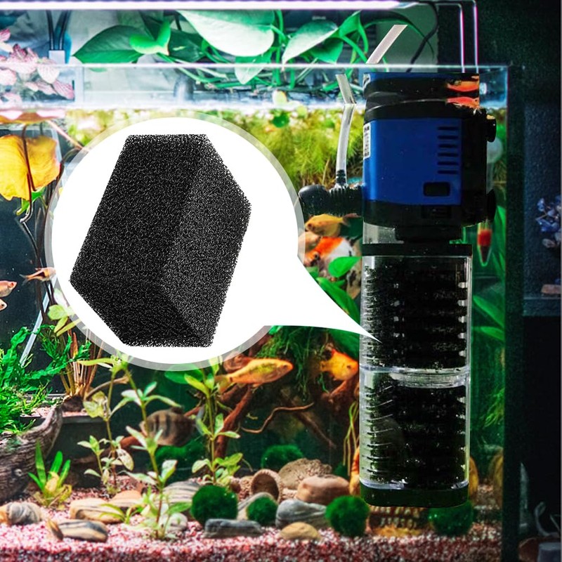 Editbar 6 Pieces Aquarium Filter Sponge - Biochemical Filter Sponges