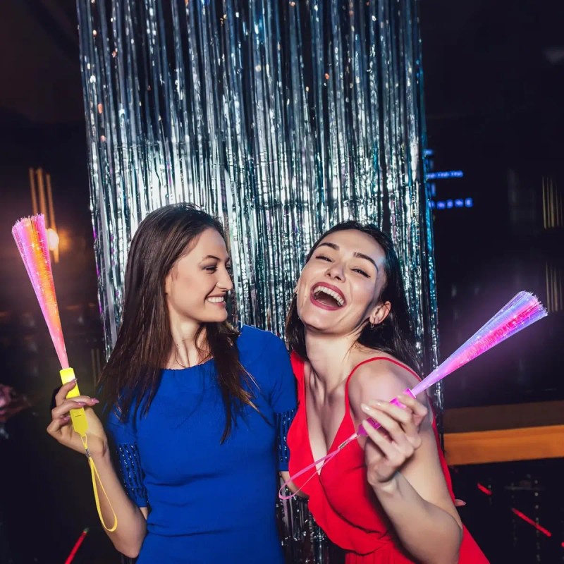 Fiesta Electrónica Varita Fibra Óptica Celebración Neon 28pz