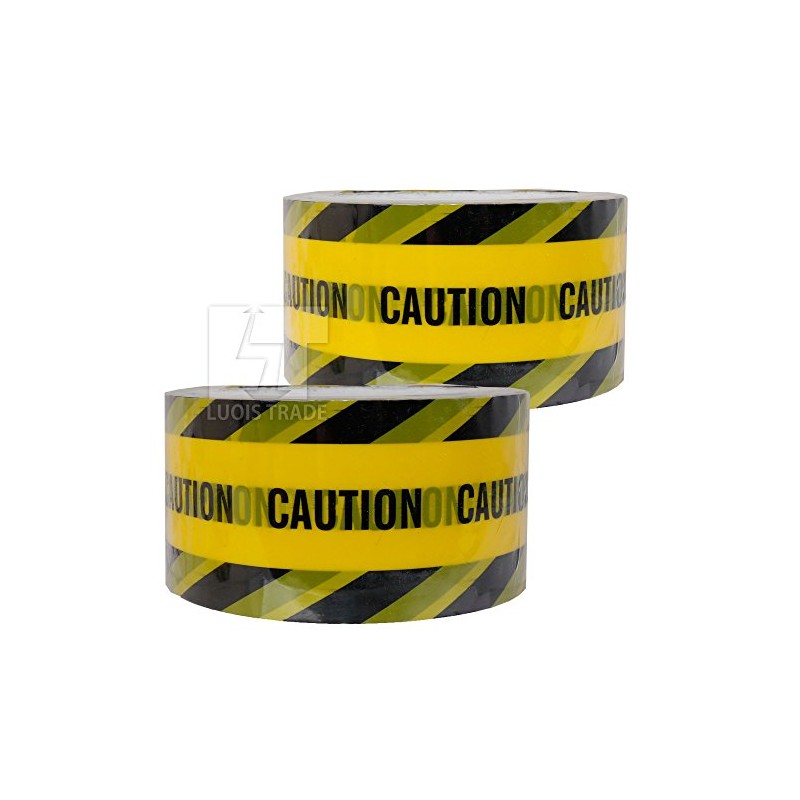 Caution Color Packing Tape Barricade Tape (CAUTION) Width 1.8 inches