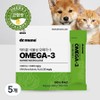 Dr. Mune Dog and Cat Vegetable Omega-3, 30 Servings, Immune Antioxidant, 5 Count / 닥터뮨 강아지 고양이 식물성 오메가3, 30회분, 면역항산화, 5개