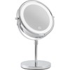 Corby Winchester Freestanding Illuminated Hotel Mirror in Chrome