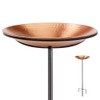 Good Directions Dimpled Copper Bird Bath on Garden Pole 13"