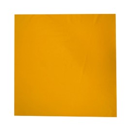 HankieWorld Extra Large Bandanas 27x27 inch Thick Solid Color Cotton Oversized Blank Head Bandannas for Men and Women(Yellow single)