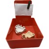 Dental Lab Pan Red 12/Box Quality Color Coded Organization