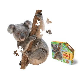 Madd Capp Puzzles Jr. - I Am Lil' Koala - 100 Piezas - Rompecabezas con Forma de Animal, Multicolor
