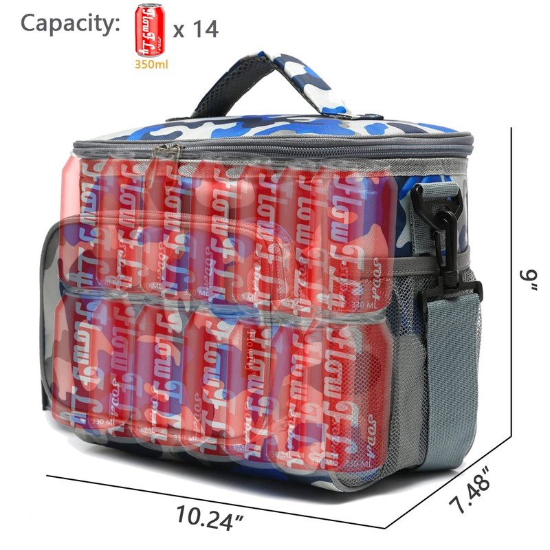 FlowFly Insulated Reusable Lunch Bag Adult Large Lunch Box for
