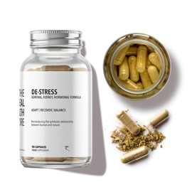 TRHS De-Stress Adrenal Support Formula 90 Capsules – Natural Anxiety Relief