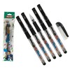 rorito 5 x 0.5mm Flymax BLACK Gel Pens Waterproof Ink